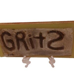 Tin Sign Made On 100 Yr Old Barn Wood by North Carolina Folk Artist Cher Shaffer